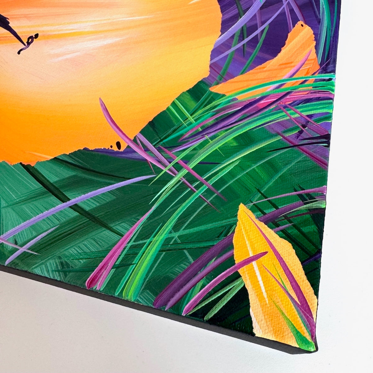 Colorful abstract acrylic paintings by renowned contemporary artist Michael Carini in Santa Fe