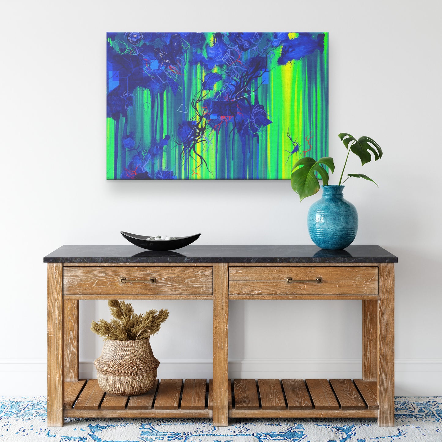 beautiful green abstract art and decor from Michael Carini