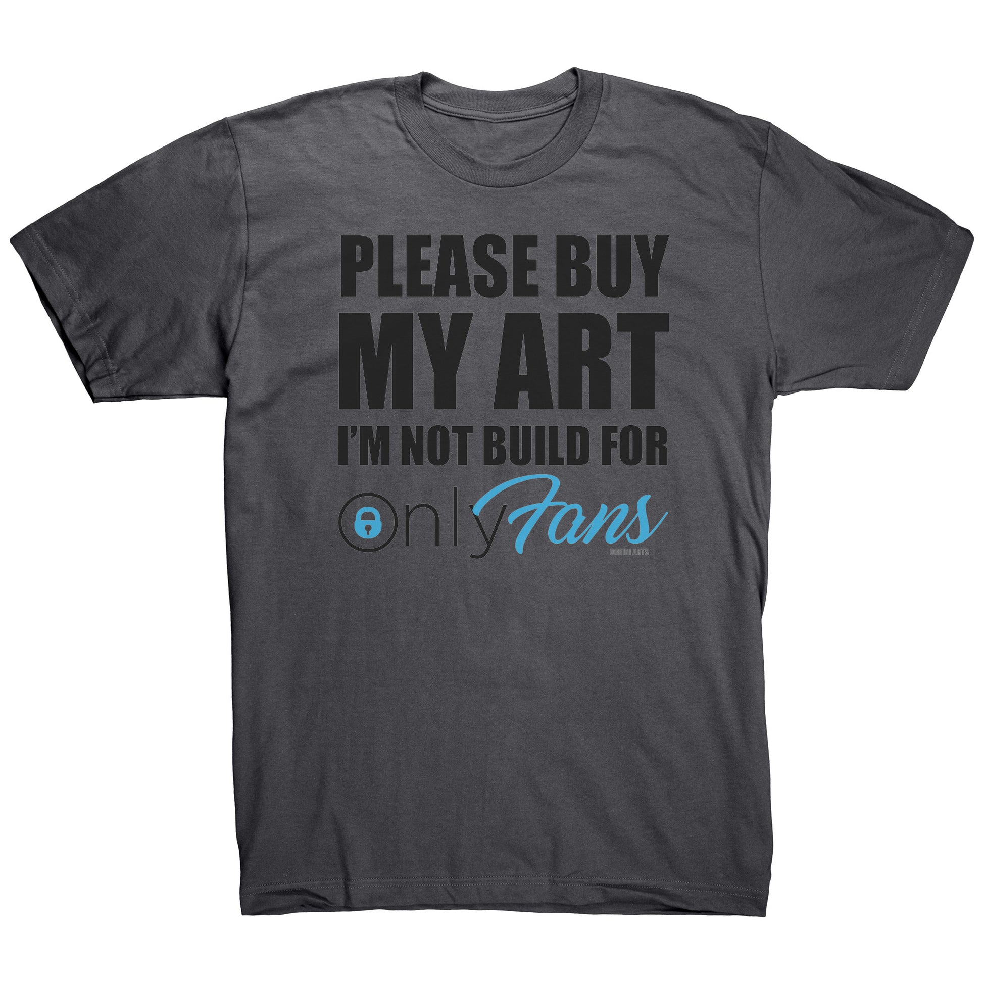 OnlyFans funny art tee by Michael Carini and Carini Arts