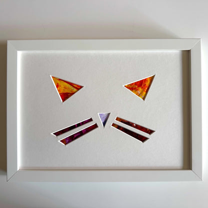 Recycled art and cat paintings by Michael Carini of Carini Arts