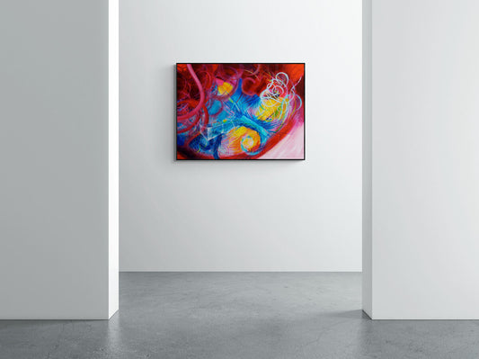 contemporary abstract painting by gallery artist Michael Carini of Carini Arts in La Jolla