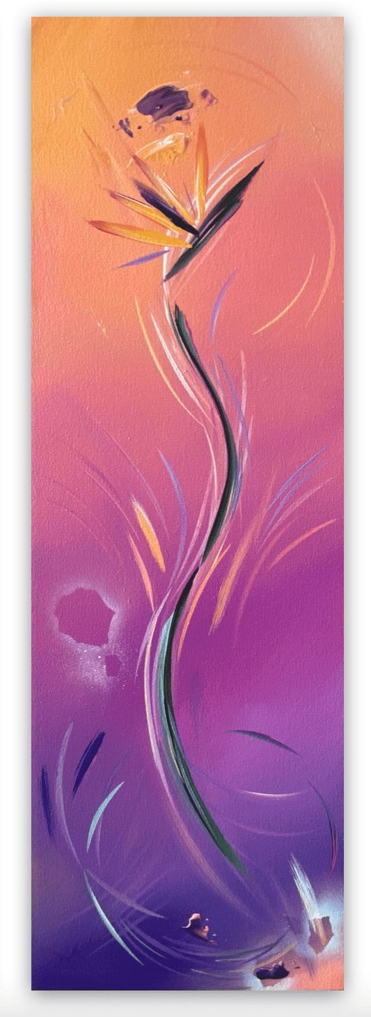 beautiful unique abstract flower paintings from Carini Arts
