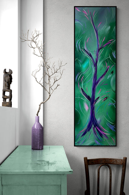 abstract flower paintings and floral decor from Carini Arts in Socal