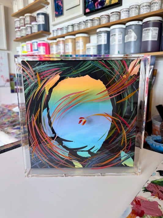 Cool and unique abstract art by contemporary artist Michael Carini in San Diego