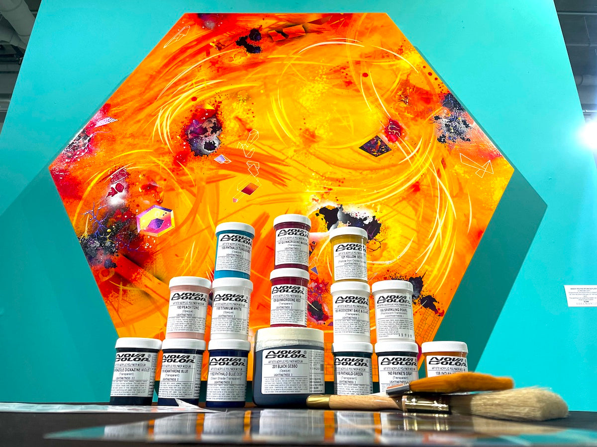 contemporary abstract art with a unique twist by San Diego artist Michael Carini of Carini Arts