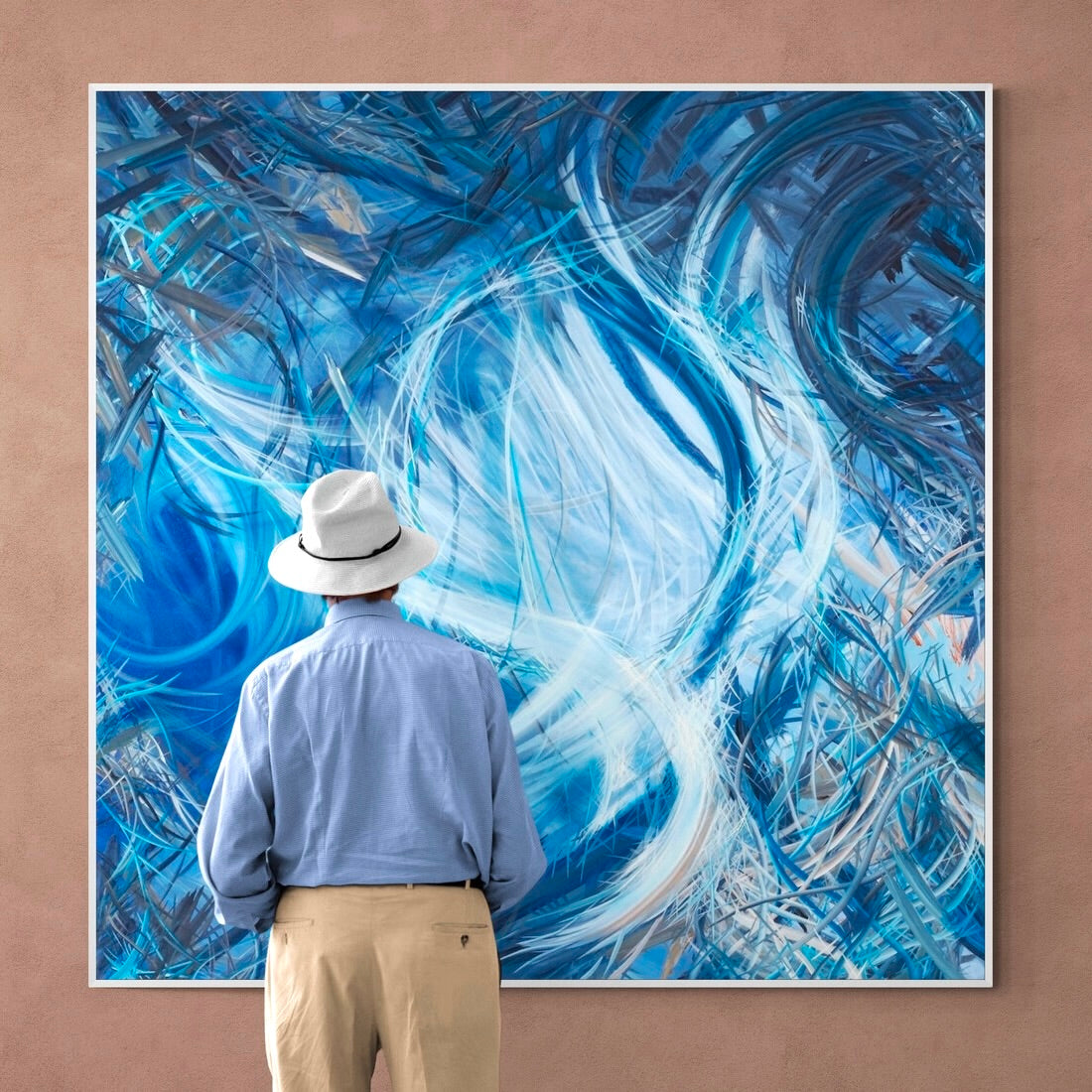 Michael Carini ocean themed abstract art for sale