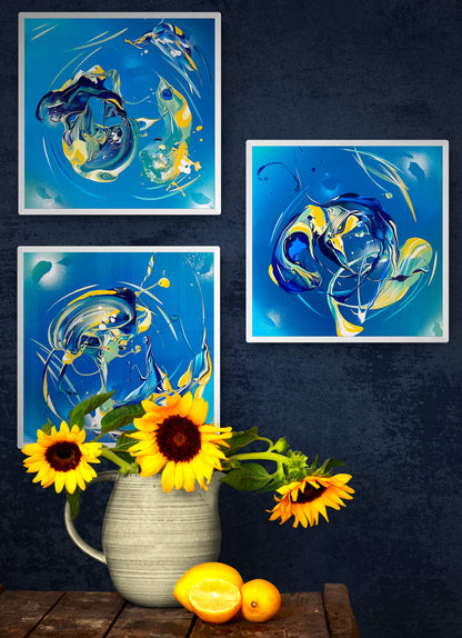 Michael Carini tribute paintings to Van Gogh and "The Starry Night"